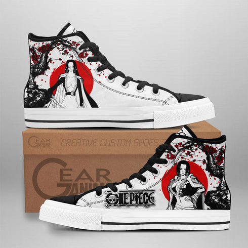 Boa Hancock High Top -kengät Custom Anime OP -lenkkarit Japan Style